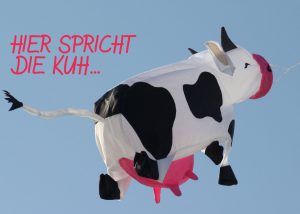 Hier schreibt die Kuh