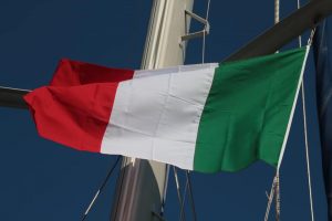 Eine italienische Fahne