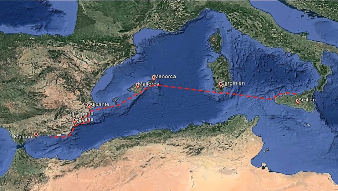 Video 18. bis 22. Woche: Sizilien Malaga